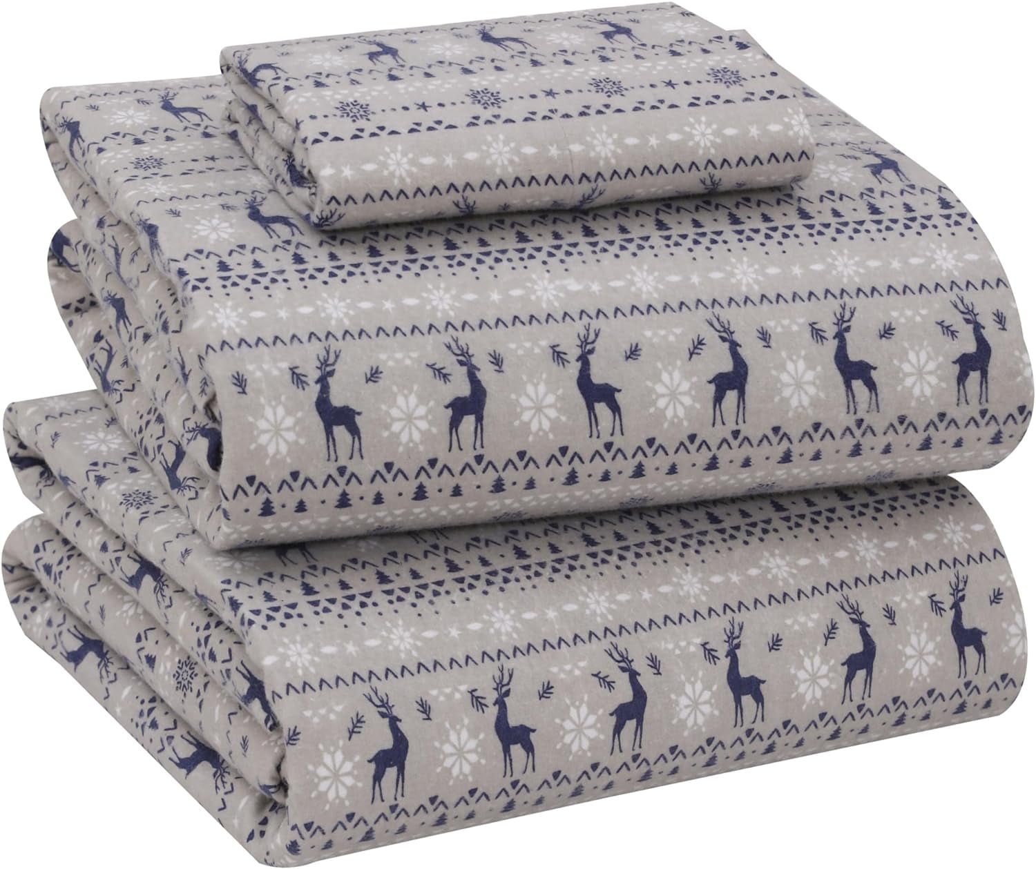 Ruvanti Flannel Sheets Twin XL Size 100 Cotton Brushed Flannel Bed