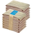 thumbnail image 1 of Ruvanti Flour Sack Towels 12 Pack 28"x28", Ring Spun 100% Cotton Flour Sack Dish Towels, Machine Washable, Absorbent Tea Towels - Flour Sack Baking Kitchen Towels for Drying & Cleaning - Camel, 1 of 9