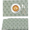 thumbnail image 1 of Ruvanti Placemats 100% Cotton 13x19 inch, Dining Table Placemats Set of 6, Modern Place Mats for Dining Table Décor, Kitchen & Table Linens, Coffee Mat for Christmas Dinners – off Toned, 1 of 8