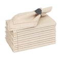thumbnail image 1 of Ruvanti Premium Linen Napkins Set of 12-20x20 Inch, Classic Hemstitch, Mitered Corner Cloth Napkins - Soft, Elegant Dinner Napkins Cloth Washable for Weddings, Parties, Everyday Use - Natural, 1 of 8