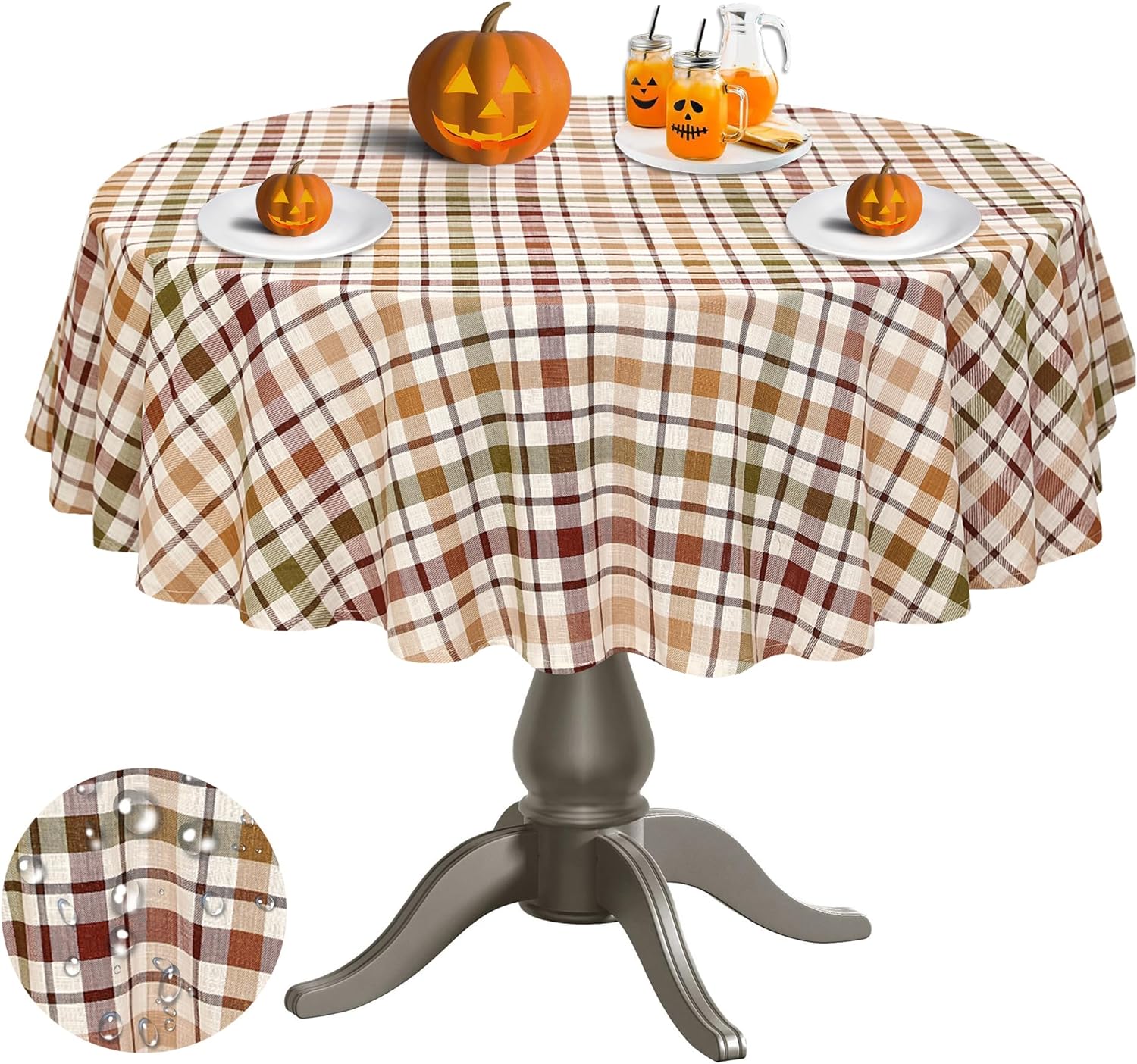 Ray Star Vinyl Party Tablecloths 60in Round Spring Tablecloth Plastic
