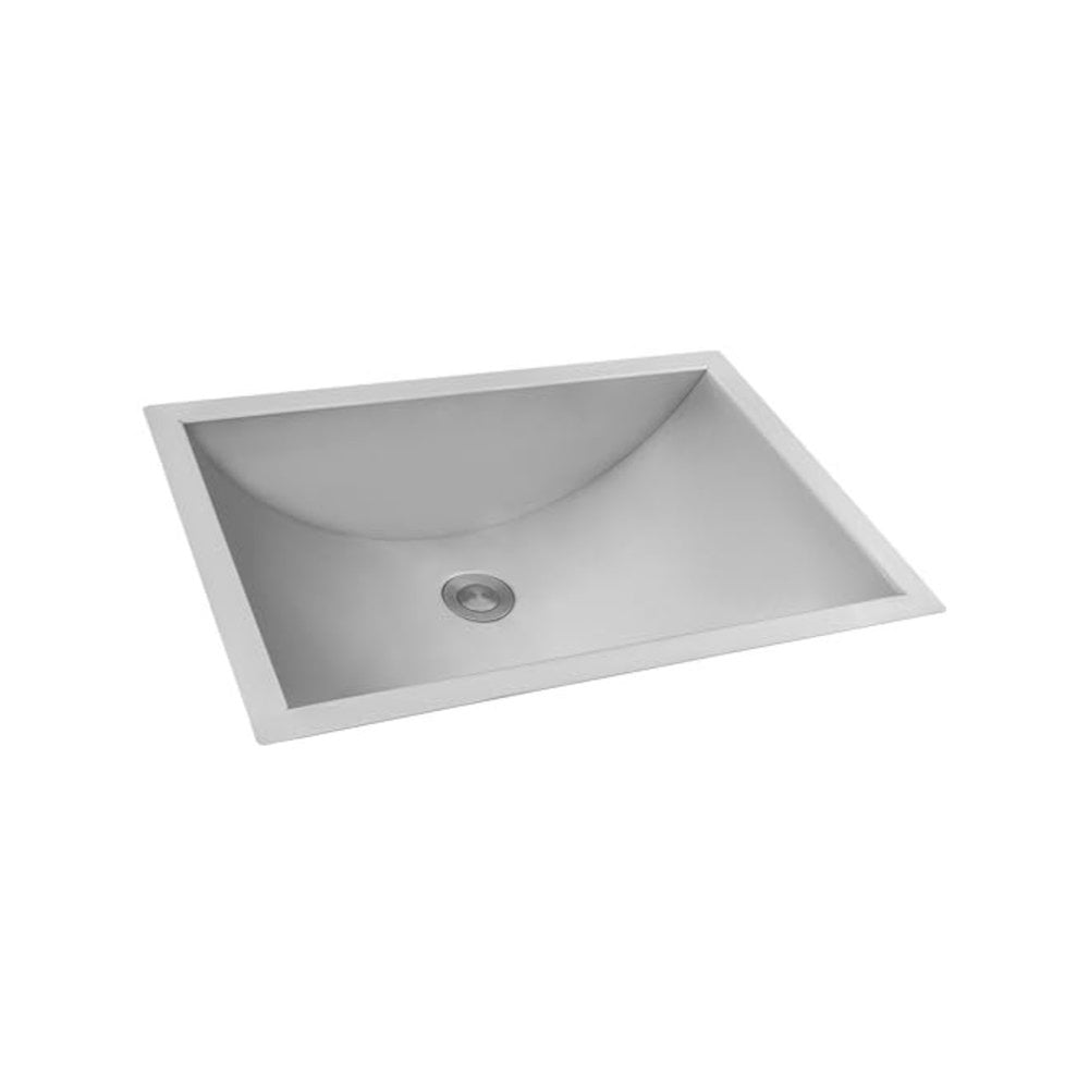Ruvati 16 x 13 inch Brushed Stainless Steel Rectangular Bathroom Sink Undermount