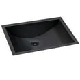 thumbnail image 1 of Ruvati RVH6106BL 16 x 13 in. Stainless Steel Undermount Bathroom Sink, Gunmetal Black, 1 of 7