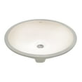 thumbnail image 1 of Ruvati 16 x 13 inch Undermount Bathroom Sink Biscuit Oval Porcelain Ceramic, 1 of 6