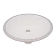 thumbnail image 1 of Ruvati RVB0618BC Krona 18-1/2" Oval Porcelain Undermount Bathroom Sink - Off White, 1 of 7