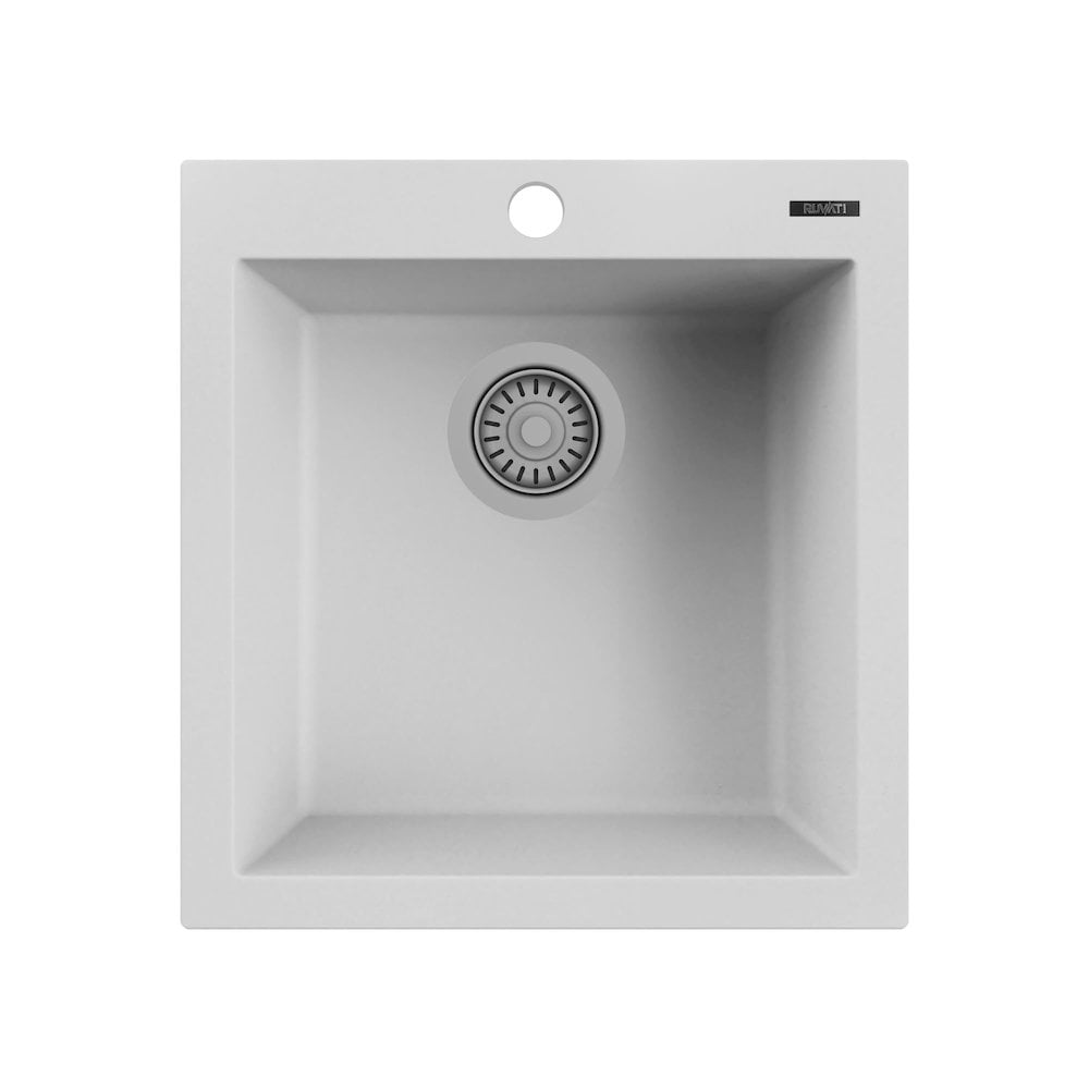 Arctic White Granite Composite Topmount Bar Sink