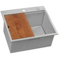 thumbnail image 1 of Ruvati 25 x 22 x 12in Drop-in Topmount Laundry Utility Workstation Sink 16 Gauge, 1 of 8