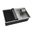 thumbnail image 1 of Ruvati 32-inch Glass Rinser and Sink Combo Workstation Kitchen Sink Single Bowl, 1 of 10
