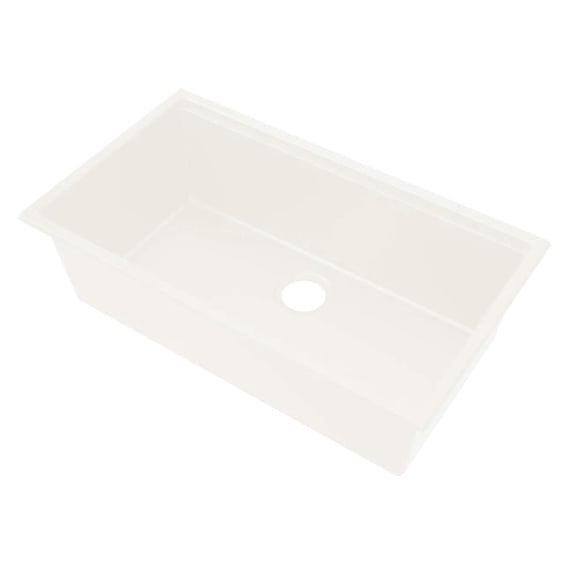 Ruvati RVG2325WB 33 in. Epi Rock Workstation Undermount Kitchen Sink, Warm White