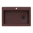 thumbnail image 1 of Ruvati 33 x 22 inch Drop-in Topmount Single Bowl Kitchen Sink Carnelian Red, 1 of 10