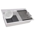 thumbnail image 1 of Ruvati RVG1634WH 34 in. Epi Cube Granite Composite Workstation Drop in Top Mount Kitchen Sink, Matte White, 1 of 7