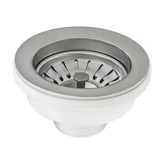 Ruvati Basket Strainer for Thick Fireclay Kitchen Sink Drain Assembly - Stainless Steel - RVA1039ST