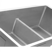 Ruvati Gravena Low Aqua Divide 10'' L x 32'' W Double Basin Undermount Kitchen Sink