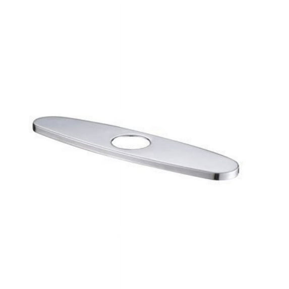 Ruvati RVA1029CH Kitchen Faucet Hole Cover 10 Deck Plate Polished Chrome