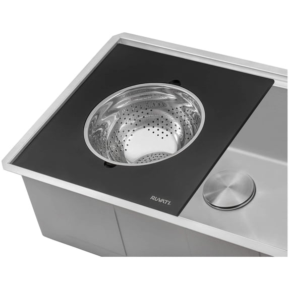 Ruvati RVA1288BWC Platform with Mixing Bowl and Colander for Workstation Sinks