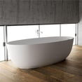 thumbnail image 1 of Ruvati USA RVB6719WH 66 in. Canali epiStone Solid Surface Oval Freestanding Bath Tub, Matte White, 1 of 4