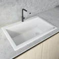 thumbnail image 1 of Ruvati 33 x 22 inch epiGranite Drop-in Topmount Single Bowl Kitchen Sink, 1 of 16