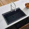 thumbnail image 1 of Ruvati 33 x 22 inch epiGranite Drop-in Topmount Single Bowl Kitchen Sink, 1 of 11