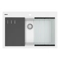 thumbnail image 1 of Ruvati RVG1306WH 33 in. Granite Composite Workstation Drop in Top Mount Kitchen Sink, Matte White, 1 of 7
