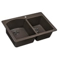 thumbnail image 1 of Ruvati 33 x 22 inch epiGranite Dual-Mount Double Bowl Kitchen Sink, 1 of 11