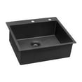 thumbnail image 1 of Ruvati 25 inch Drop-in Topmount Kitchen Sink Single Bowl, 1 of 7