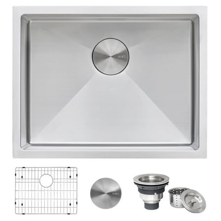 Ruvati 21-inch Undermount Bar Prep Kitchen Sink 16 Gauge Corners Single Bowl
