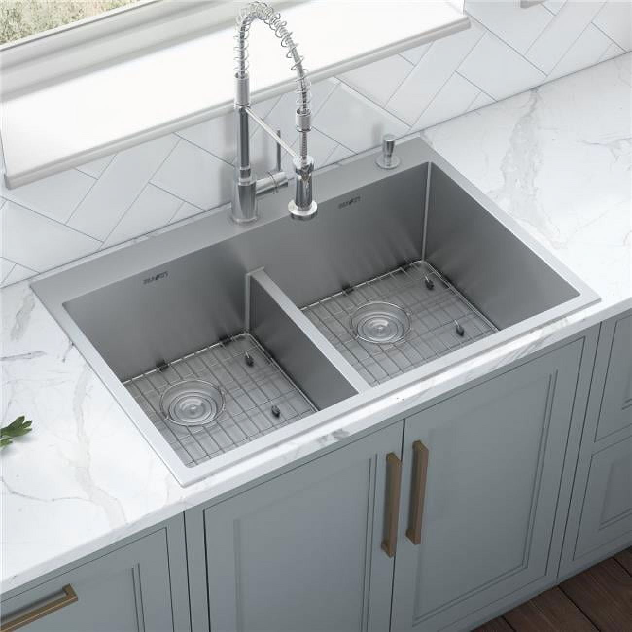 Ruvati 36-inch Stainless Steel Double Bowl Kitchen Sink