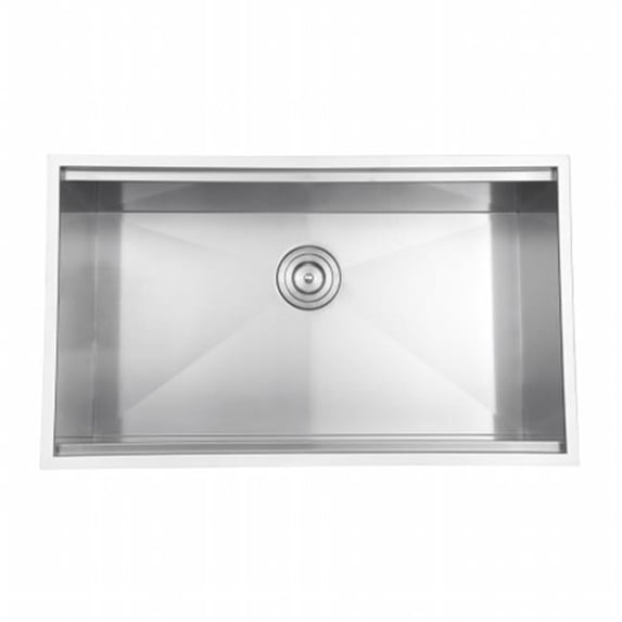 Ruvati RVH8300 Undermount 16 Gauge 32 in. Kitchen Sink Single Bowl