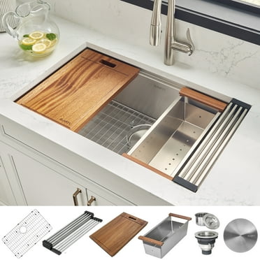 Ruvati RVH8300 Undermount 16 Gauge 32 in. Kitchen Sink Single Bowl