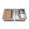 thumbnail image 1 of Ruvati RVH8345 Stainless Steel 33" x 10" x 19" Rectangular Undermount Sink, 1 of 28
