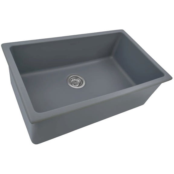 Ruvati 30-inch Fireclay Undermount / Drop-in Topmount Kitchen Sink Single Bowl