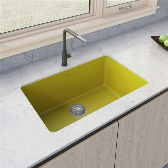 Ruvati 30-inch Fireclay Undermount / Drop-in Topmount Kitchen Sink Single Bowl