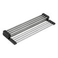 thumbnail image 1 of Ruvati USA RVA1395 12 in. Stainless Steel & Silicone Foldable Drying Rack for Workstation Sinks Dish Mat Trivet, 1 of 7