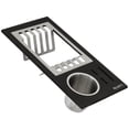 thumbnail image 1 of Ruvati USA RVA1542BWC Black Composite Dish Plate & Silverware Caddy Drying Rack for Workstation Sinks, 1 of 7