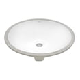 thumbnail image 1 of Ruvati RVB0619 Krona 18" Oval Porcelain Undermount Bathroom Sink - White, 1 of 6