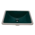 thumbnail image 1 of Ruvati RVB0720EG Krona 20-1/2" Rectangular Porcelain Undermount Bathroom Sink - Green, 1 of 7
