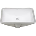 thumbnail image 1 of Ruvati RVB0721 Krona 19" Rectangular Porcelain Undermount Bathroom Sink - White, 1 of 7