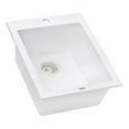 thumbnail image 1 of Ruvati Drop-in Topmount Granite Composite Single Bowl Kitchen Sink - Arctic White, 1 of 9