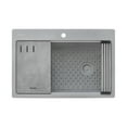 thumbnail image 1 of Ruvati Rvg1302 Epistage 33" Drop In Single Basin Granite Composite Kitchen Sink - Grey, 1 of 7