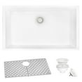 thumbnail image 1 of Ruvati Granite Composite Undermount Single Bowl Kitchen Sink - Arctic White - RVG2030WH, 1 of 16