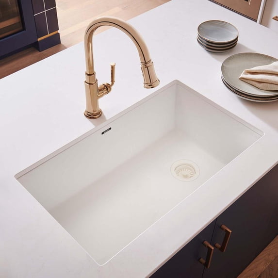 Ruvati 32 x 19 inch epiGranite Undermount Single Bowl Kitchen Sink