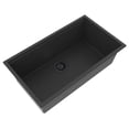 thumbnail image 1 of Ruvati RVG2325CK 33 in. Epi Rock Workstation Undermount Kitchen Sink, Charcoal Black, 1 of 7