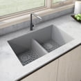 thumbnail image 1 of Ruvati RVG2385GR Epigranite 33" Undermount Double Basin Granite Composite Kitchen Sink -, 1 of 7