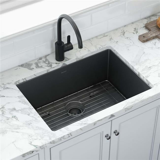 27-Inch Gunmetal Black Stainless Steel Undermount Kitchen Sink