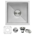 thumbnail image 1 of Ruvati 13 x 15 in Undermount Bar Prep 16 Gauge Kitchen Sink Corners Single Bowl, 1 of 10