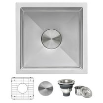 Ruvati 13 x 15 in Undermount Bar Prep 16 Gauge Kitchen Sink Corners Single Bowl
