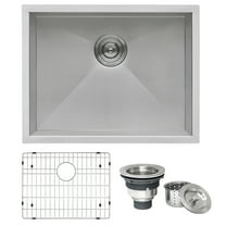 Ruvati USA RVH7100 Undermount 16 Gauge 23 in. Kitchen Sink Single Bowl