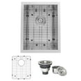 thumbnail image 1 of Ruvati 14-inch Undermount 16 Gauge Zero Radius Bar Prep Kitchen Sink Single Bowl, 1 of 14
