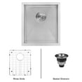 thumbnail image 1 of Ruvati RVH7111 16 in. Undermount 16 Gauge Zero Radius Bar Prep Sink Stainless Steel Single Bowl, 1 of 5