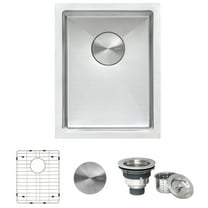 Ruvati RVH7114 14 in. Undermount 16 Gauge Tight Radius Bar Prep Sink Stainless Steel Single Bowl